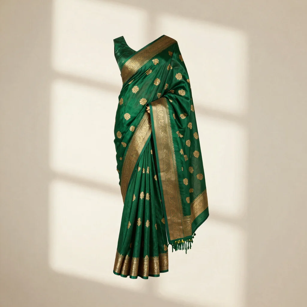 Emerald Zari Banarasi Saree